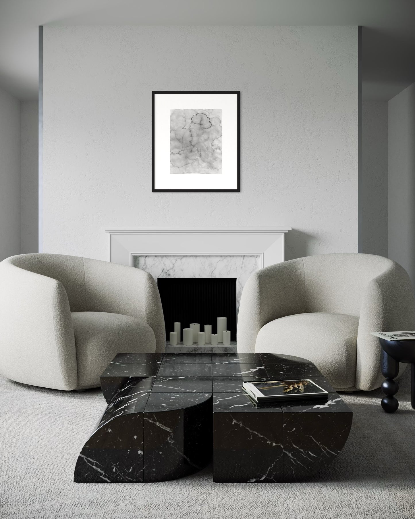 Acuarela Gris Manchada